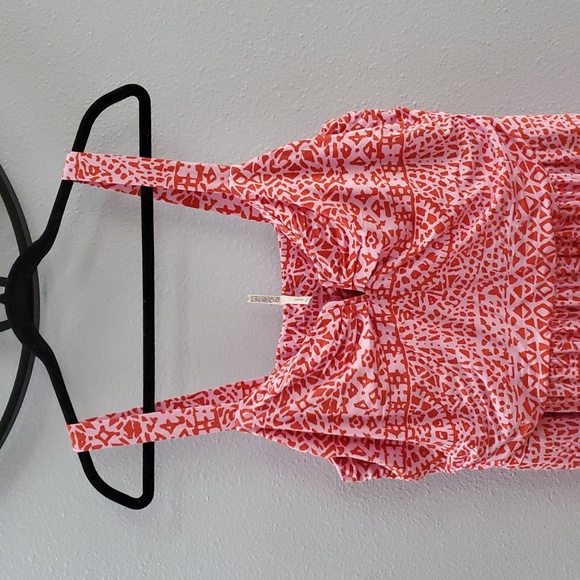 Soma Soft Jersey V Wire Maxi Bra Red and Pink Maxi Dress - Picture 2 of 12